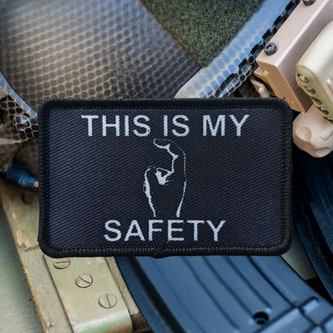 Esta es mi señor de seguridad insignia de moral táctica impresión parches de gancho y bucle para ropa brazalete del ejército militar pegatina para mochila - imagen 4