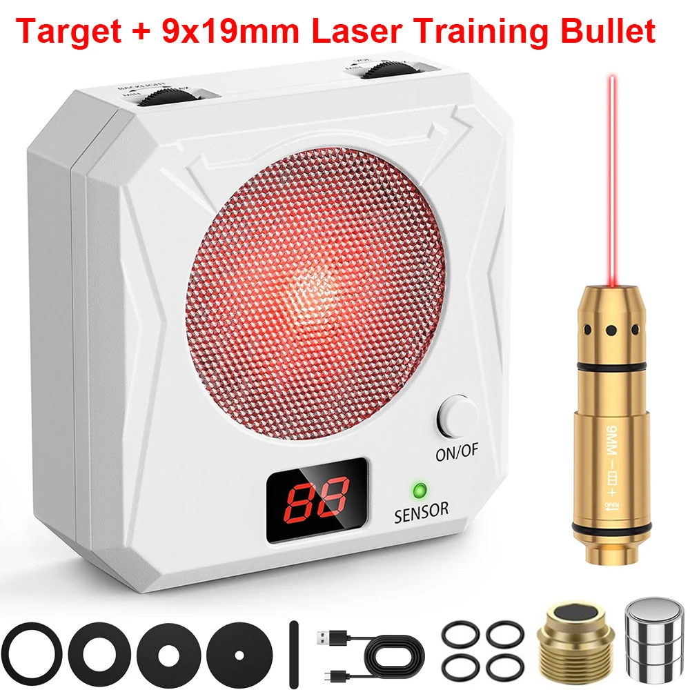 B target with 9x19mm