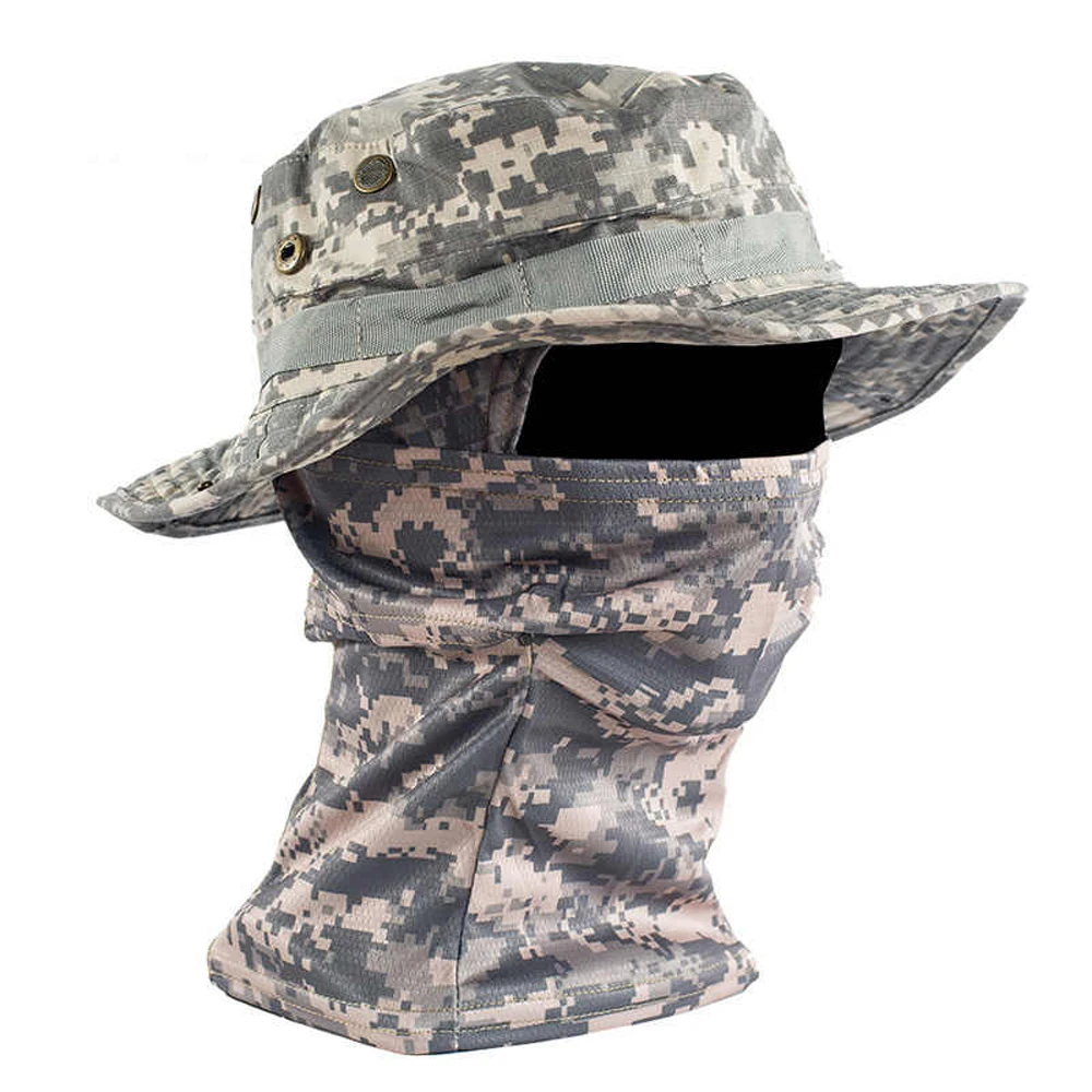 Sombrero táctico para exteriores, visera transpirable de ala ancha para montaña - imagen 4