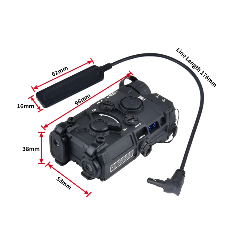 OGL Láser táctico verde rojo azul + linterna LED Airsoft - imagen 4