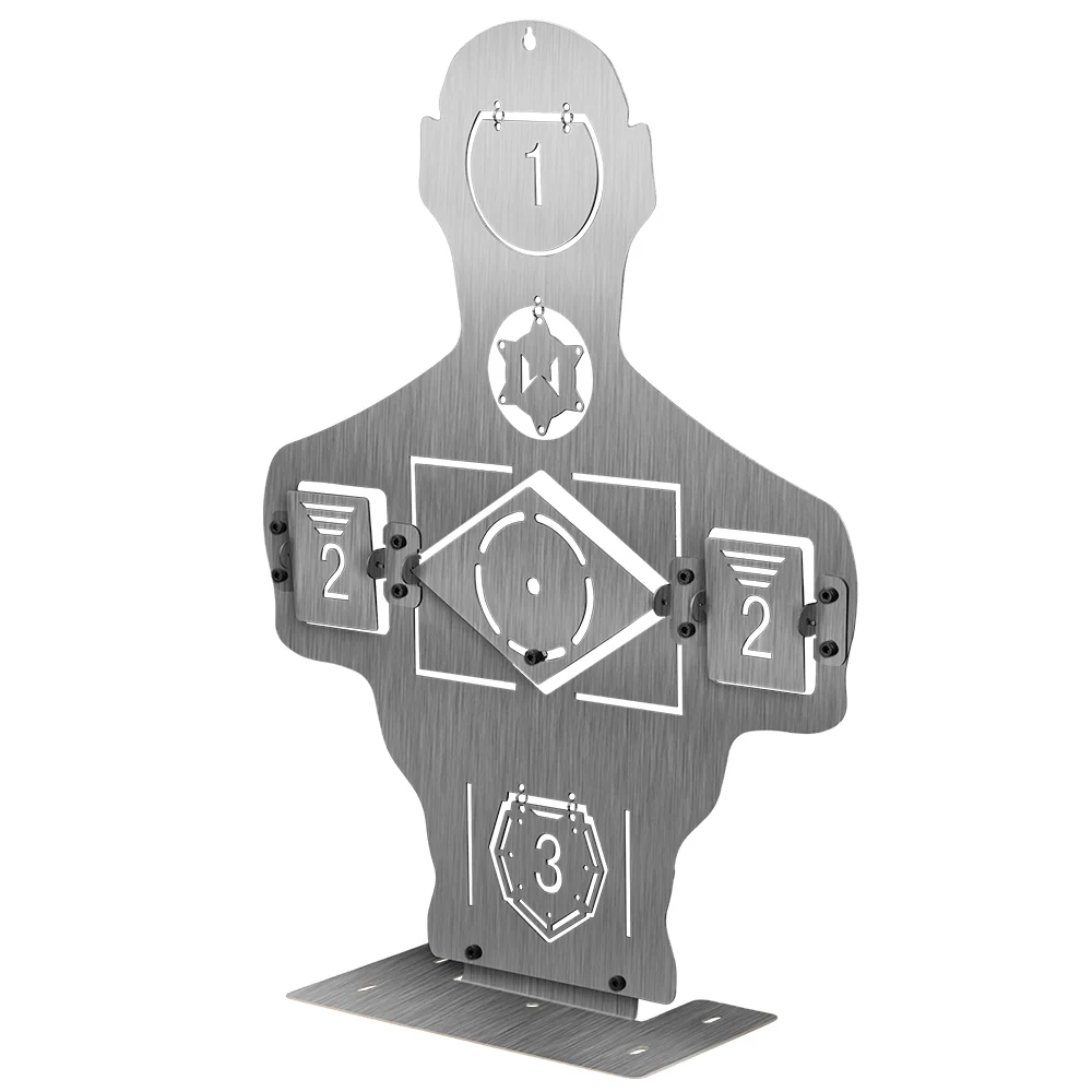 Objetivo de tiro táctico de Metal, soporte de entrenamiento, cuerpo de aleación resistente, objetivo oscilante giratorio, práctica de pistolas Airsoft BB - imagen 2