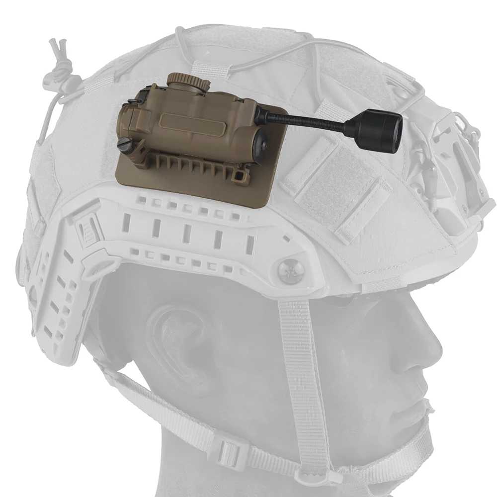 Casco táctico de combate con linterna LED exterior Serpiente