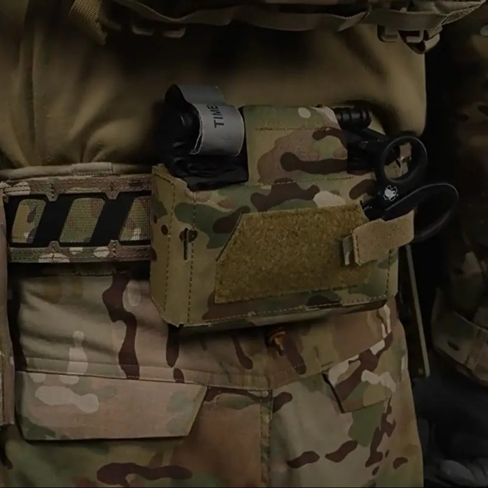 Bolsa compacta para traumatismos V3 GEN3, estilo camuflaje MD2 IFAK, bolsa de primeros auxilios médica táctica para chaleco de caza, portador de placa, cinturón de cintura - imagen 5