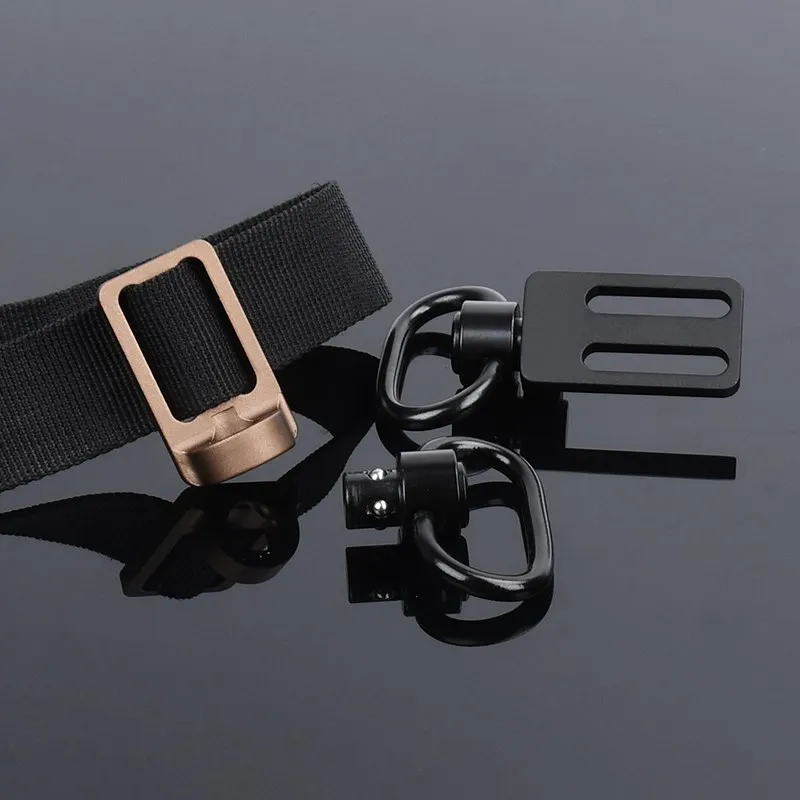 Wadsn adaptador de cabestrillo táctico QD, accesorios de caza, montaje Triglide de 2 a 1 punto, giratorios oscilantes, hebilla de correa de hombro - imagen 5