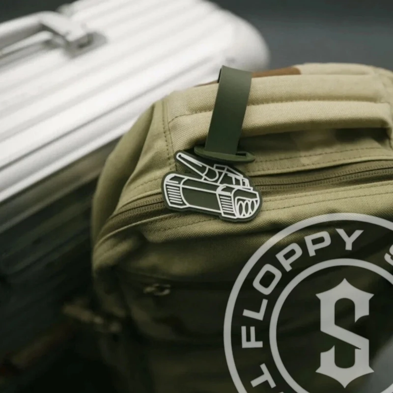 Etiqueta superior de la prevención de la pérdida del equipaje de la identificación del equipo de la mochila de la etiqueta del bolso de la defensa - imagen 2