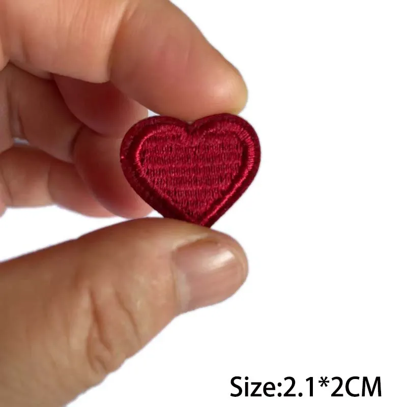 Parche bordado corazón autoadhesivo para equipamiento táctico