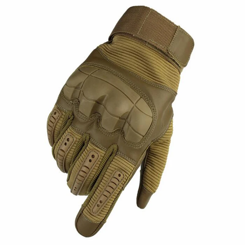 Guantes tácticos con pantalla táctil para hombre, guantes deportivos con dedos completos, caza militar, Paintball, Airsoft, guantes de combate duros para nudillos, 3 colores - imagen 3