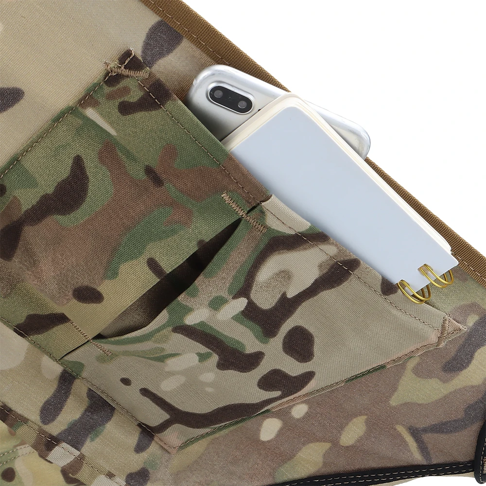 Silla para acampar al aire libre, marco de soporte de Metal plegable, caza, Picnic, barbacoa, taburete de pesca, bolsa de almacenamiento lateral, equipo portátil de viaje y senderismo - imagen 5