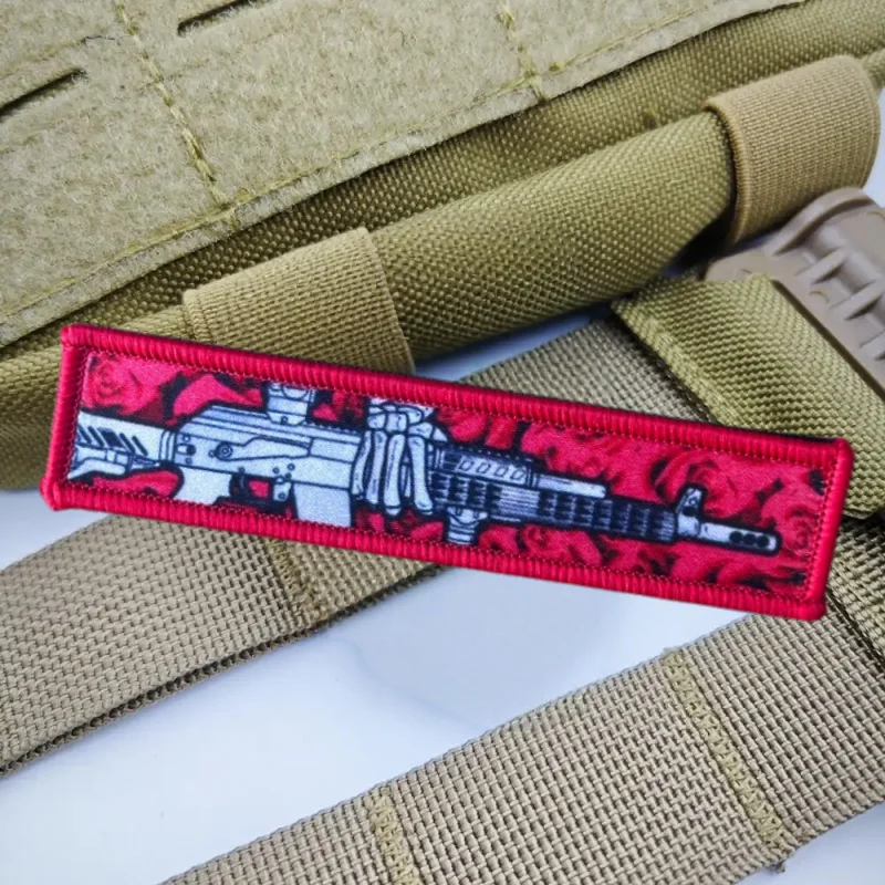 Parche con estampado de calavera, parches militares con gancho y bucle para ropa, insignia de moral táctica, pegatinas decorativas para mochila - imagen 4