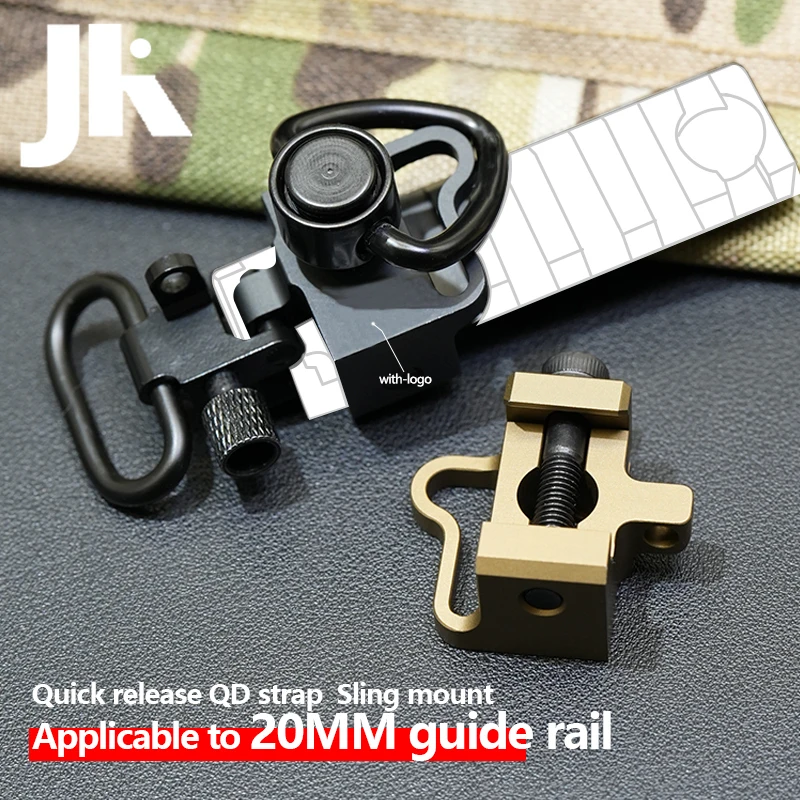 Adaptador de conexión de montaje giratorio QD Sling, correa de hombro para Rifle VTAC de Metal táctico, soporte de liberación rápida para M-LOK y riel de 20MM - imagen 4
