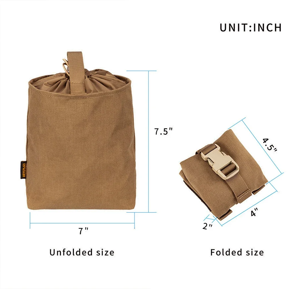 Bolsa táctica Molle para recoger revistas, bolsa de cintura de recuperación de caza, bolsas de almacenamiento, bolsillos portátiles, bolsas de reciclaje - imagen 3