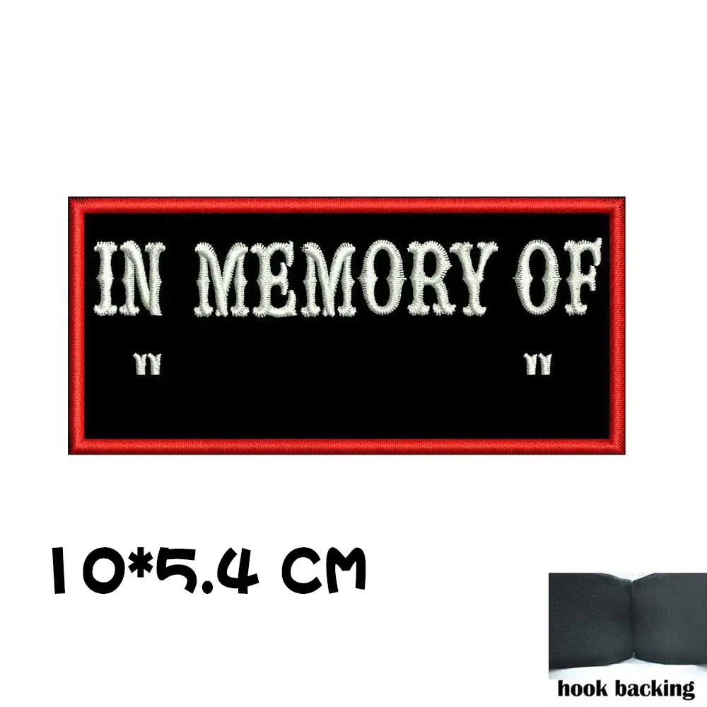 Parches personalizados con memoria de nombre, soporte de gancho para planchar - imagen 3