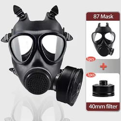 Mascarilla facial completa Pro MF14/87: filtro de vapor orgánico de 40 mm para laboratorios químicos, aerosol Agri, cabinas de pintura, desinfección industrial