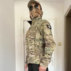 Tactische unisex lente en herfst sinaasappelschil vierzijdig elastisch ademend multi-pocket machinejack