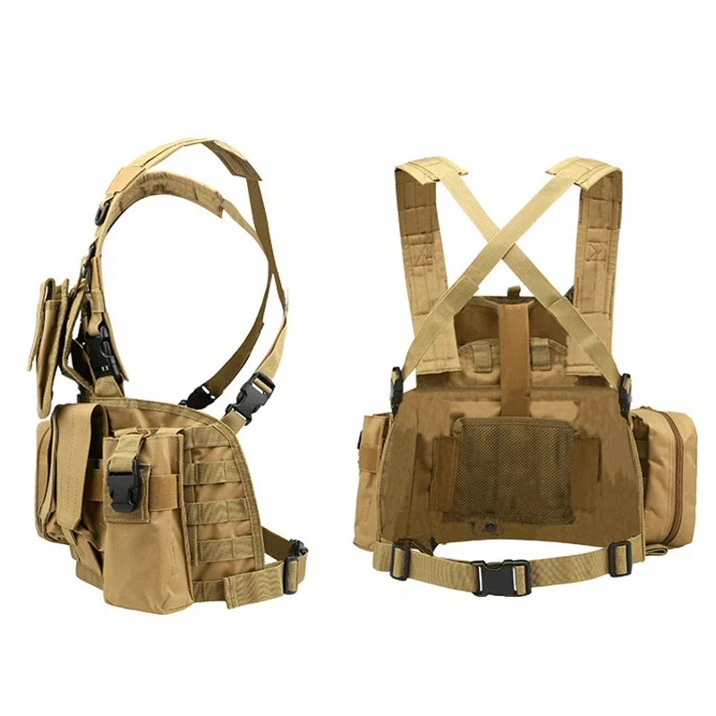 Chaleco de combate táctico USMC Molle TMC RRV, aparejo de pecho, arnés de Paintball, Airsoft, bolsa Mag Multicam - imagen 5