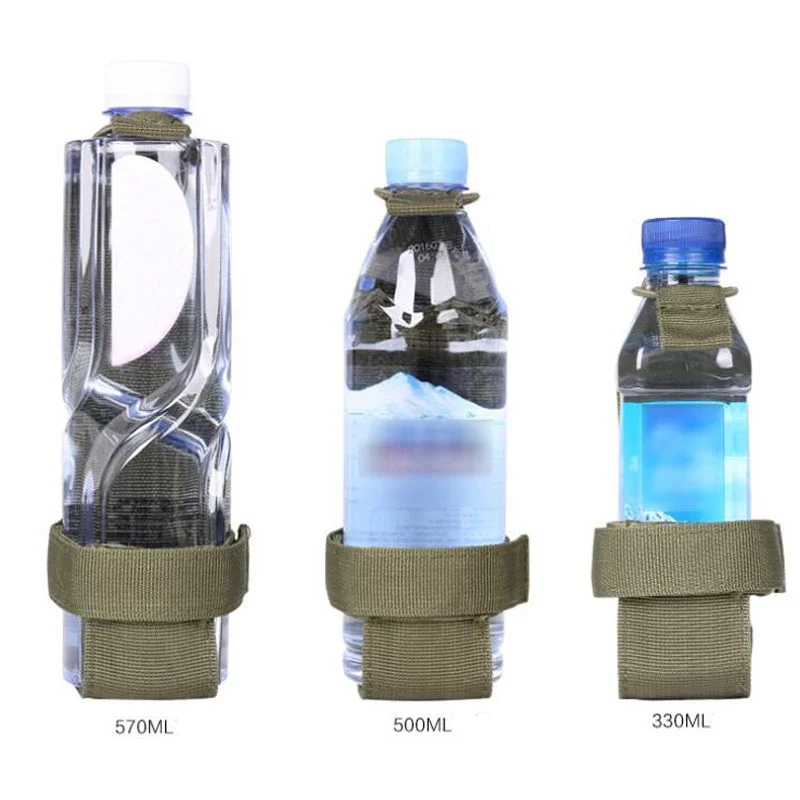 Soporte para botella de agua Molle, cinturón, bolsa de nailon para viajes al aire libre, montar, acampar, senderismo, accesorios de caza, bolsa portadora para hervidor de cantimplora - imagen 5