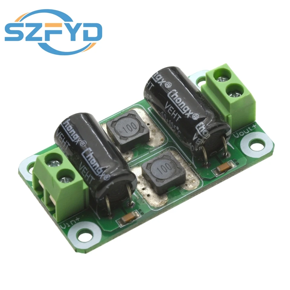 Placa de filtro de potencia CC de 0-25V/0-50V 2A/3A/4A, módulo amplificador de potencia Clase D, placa de supresión de interferencias, supresión EMI - imagen 2