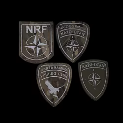Parche Táctico NATO OTAN NRF con Lazo de Gancho y Bucle para Chaqueta y Mochila, con Reflejo Infrarrojo IR, para Club de Pesca, Camuflaje y Motivo de Soldados, para Mejorar el Moral