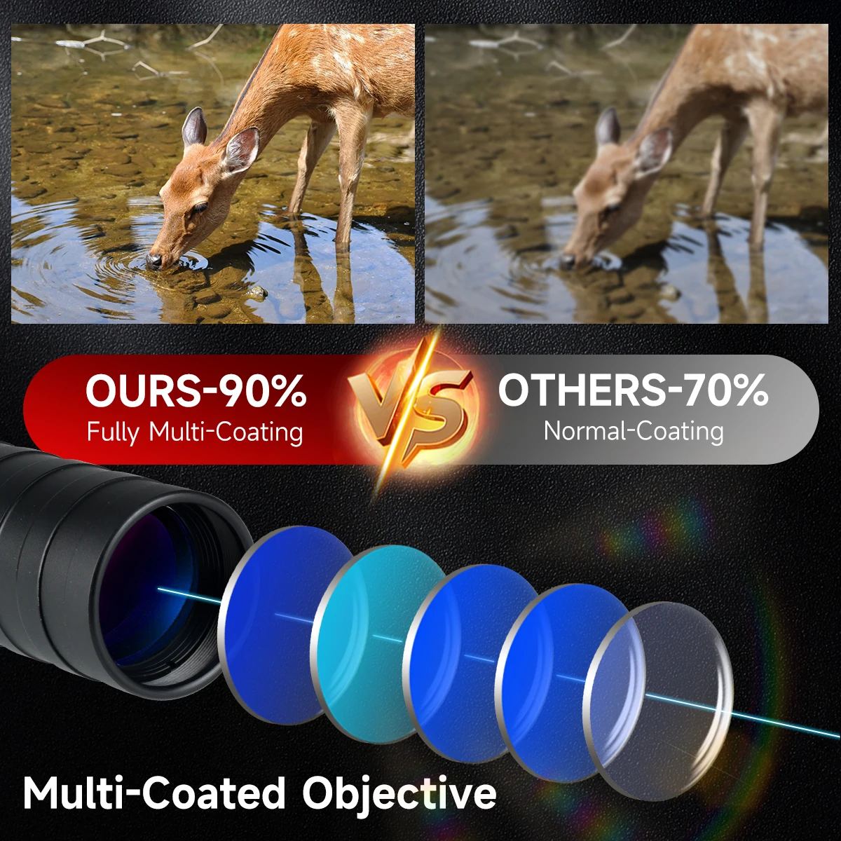 Mira telescópica táctica 3-9X32EG, mira combinada láser de punto rojo y verde, reflejo óptico de largo alcance, 4 retículas, mira Airsoft para caza - imagen 2