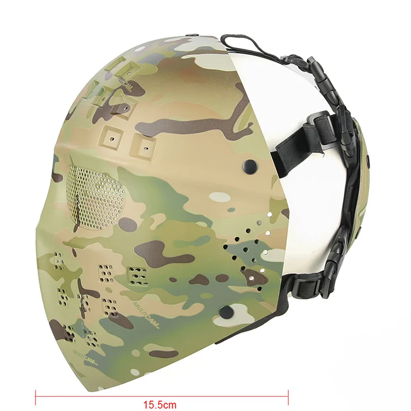 Casco protector táctico, máscara de Calavera, cara fantasma, deportes al aire libre - imagen 5