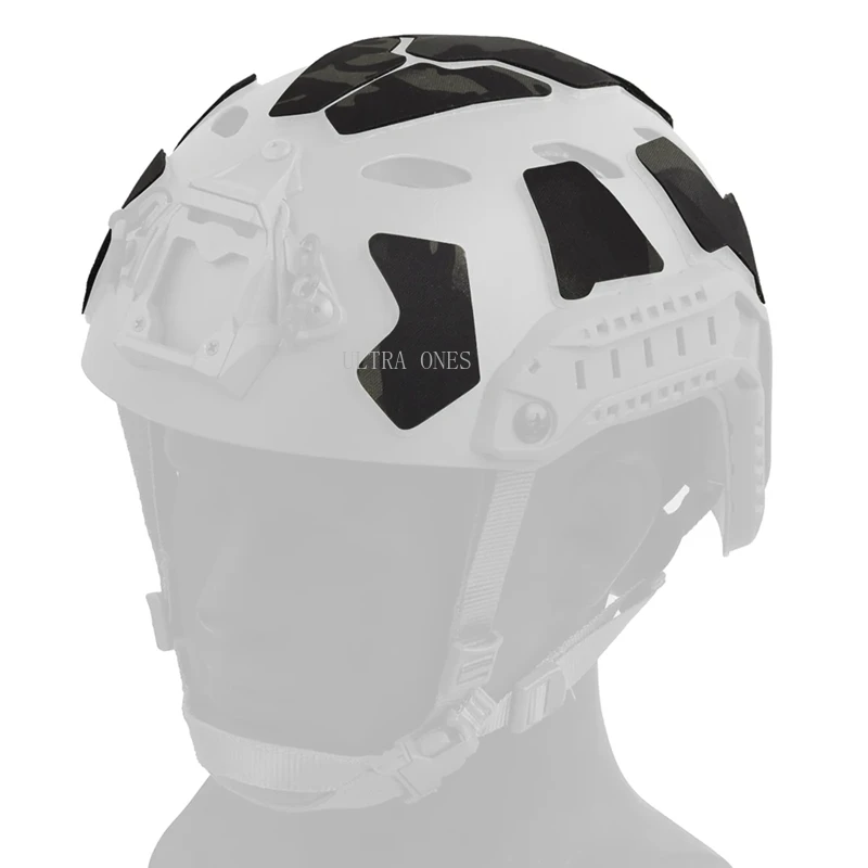 Pegatina decorativa para casco Airsoft, casco táctico DIY, 11 unids/set, parches para casco, gancho de sujeción, cascos adhesivos, Cable fijo mágico - imagen 4