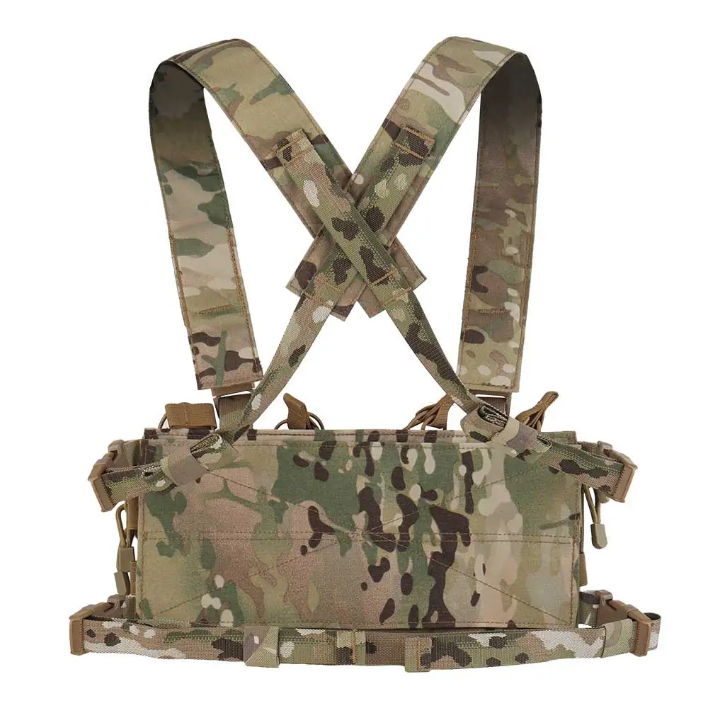 Chaleco táctico para colgar en el pecho con Quad 5,56 MOLLE, accesorio de almacenamiento multifuncional - imagen 4
