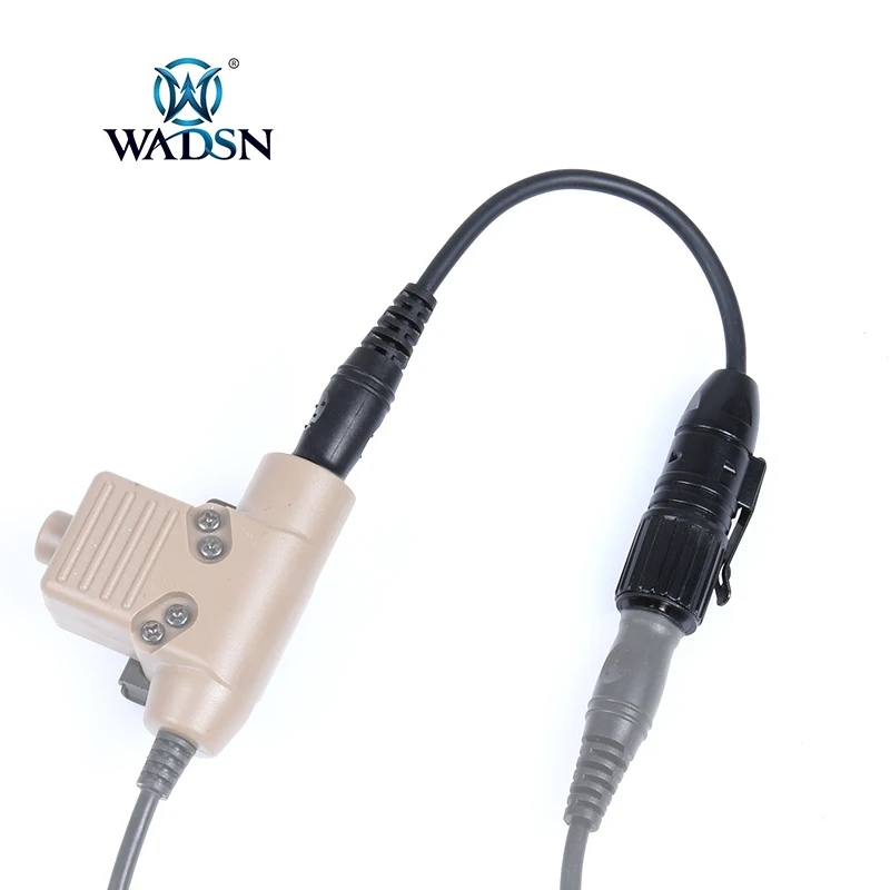 Auriculares tácticos U94PTT WADSN, auriculares militares civiles, adaptador transformador de cableado, serie completa, auricular al aire libre y accesorio PTT - imagen 3