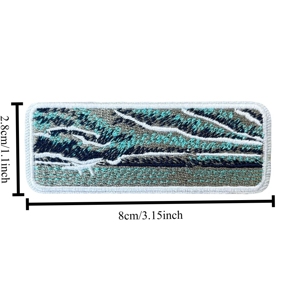 Parche táctico ondulado, parches bordados divertidos con gancho y bucle, insignia de moral, brazalete del ejército militar, pegatinas para mochila - imagen 2