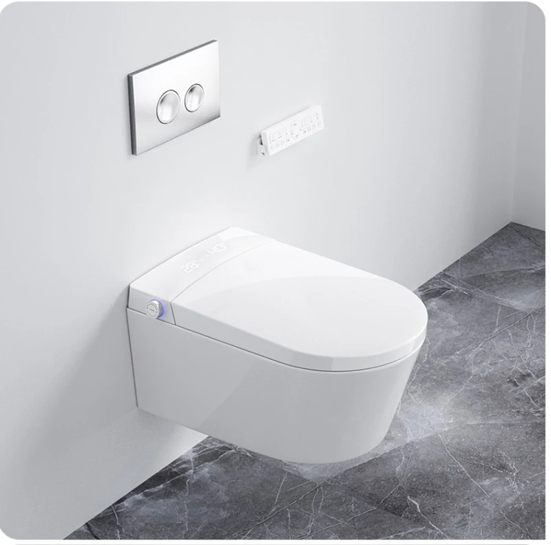 Inodoro inteligente montado en la pared, límite de presión de agua cero, boquilla, esterilización con lámpara ultravioleta, - imagen 3