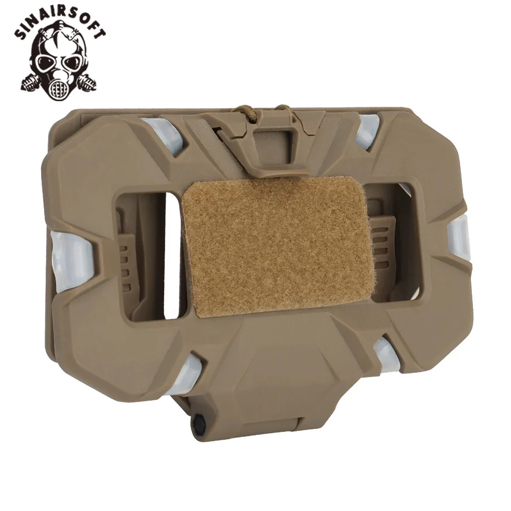 SINAIRSOFT-bolsa táctica Molle para teléfono, soporte plegable para tablero de navegación, accesorio de aparejo de pecho para caza, equipo Airsoft - imagen 4