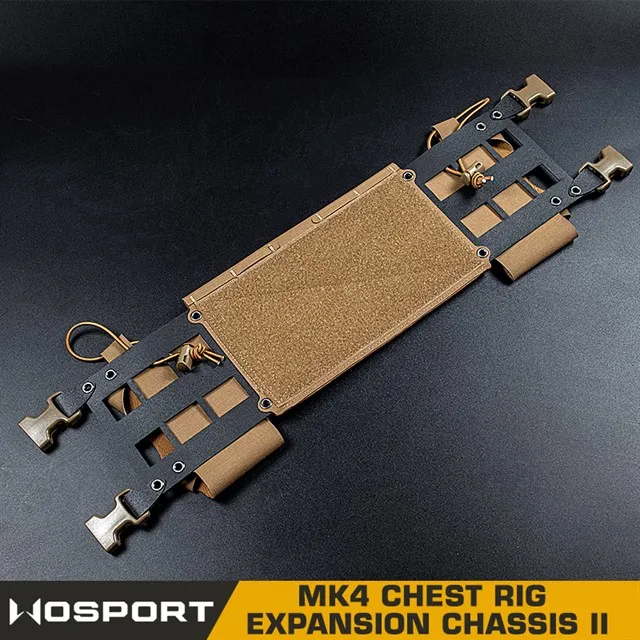 Wosport-placa de montaje de carga Molle multifunción, paquete de montaje de herramienta táctica Mk4, montaje de pecho, chasis extendido Ii - imagen 2