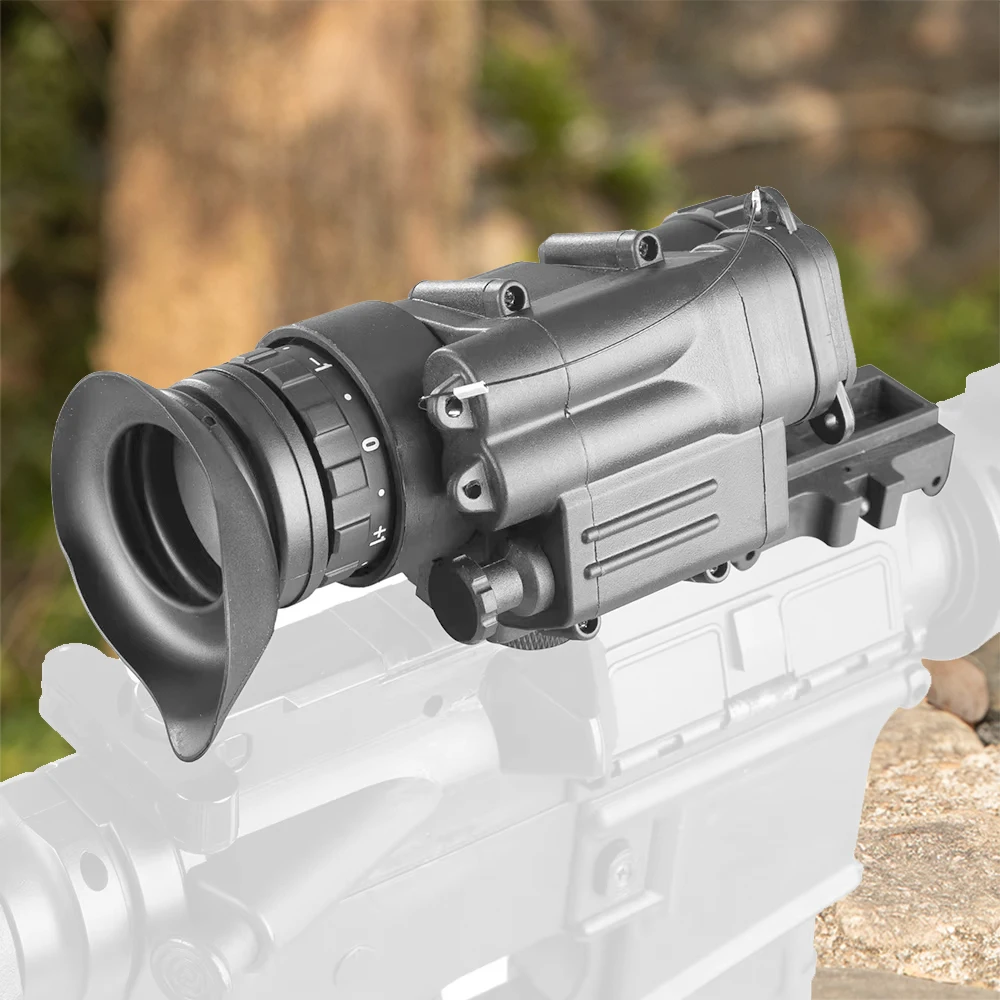 Gafas de visión nocturna PVS14, Monocular, alcance de 200M, infrarrojo IR NV, alcance de caza con soporte, mira de visión nocturna para caza - imagen 3
