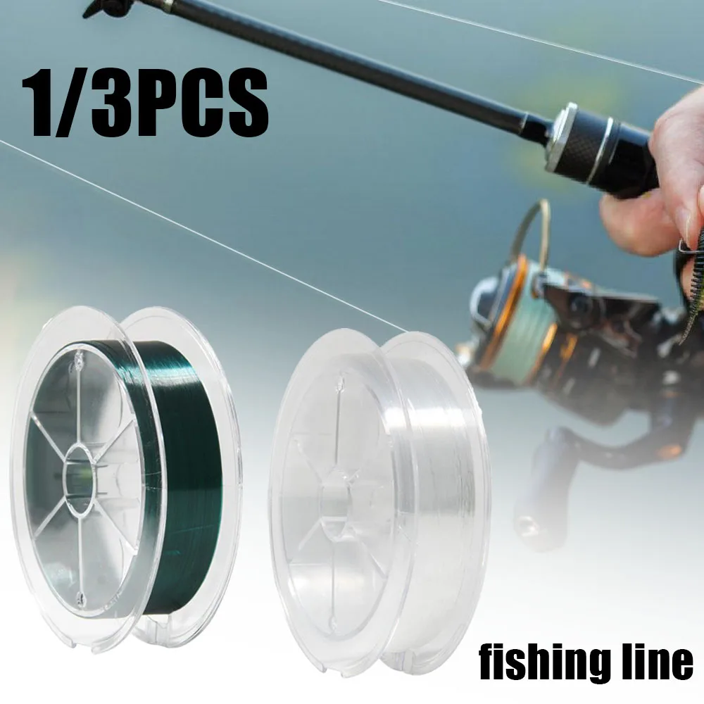 Línea de pesca de 100m, línea de pesca de monofilamento de nailon, alambre de pesca de 0,37/0,47mm para hilo de pesca de carpa, accesorios transparentes para peces