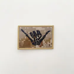 Parche táctico calavera 666 – Velcro Molle para chaleco