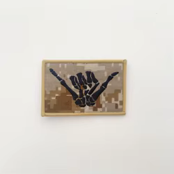 Sello SEAL adora usar dedos del cráneo 666 parche mágico Ding brazalete insignia moral