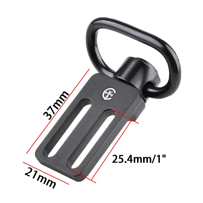 Adaptador de cabestrillo Triglide de punto de conversión táctica de entre 2 y 1, Compatible con giratorios oscilantes QD, accesorios de caza Airsoft - imagen 2