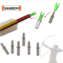 Adaptador de Pin 4,2mm para tiro con arco, aguja buje Punta dorada, 50 unids/lote, venta al por mayor