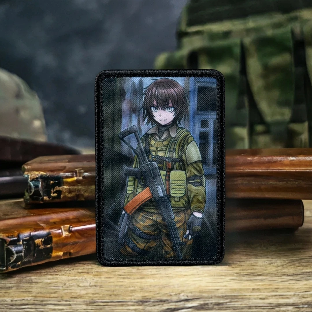 Parche táctico AEK-971 con hebilla de nailon, insignia de moral, parches para niño para ropa, brazalete del ejército militar, mochila, pegatina impresa - imagen 2