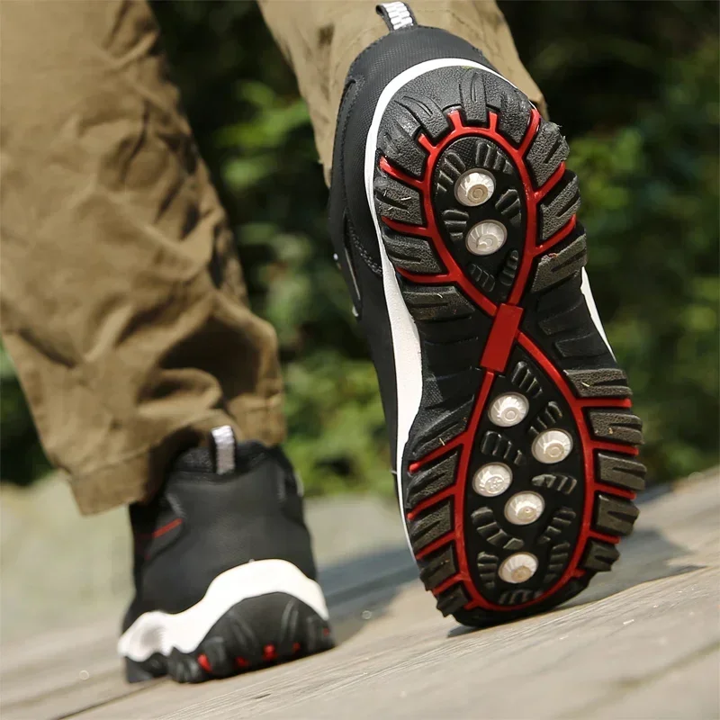 2025 zapatillas de deporte al aire libre para Hombre, botas ligeras impermeables para Hombre, Zapatos de senderismo informales para combate en el desierto, Zapatos para Hombre de talla grande 48 - imagen 5