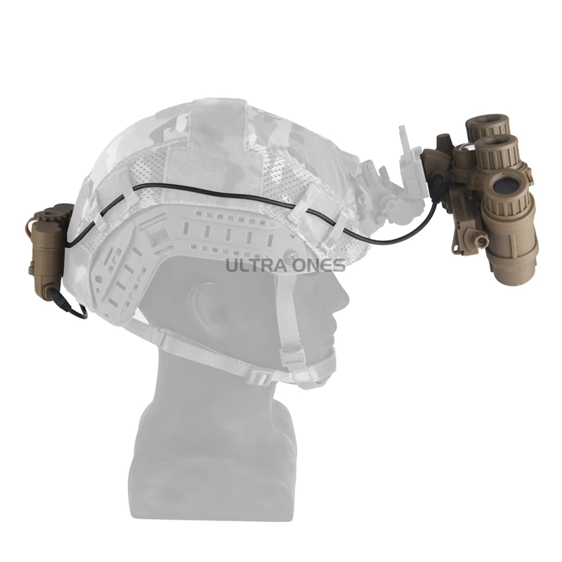 GPNVG18 Gafas de visión nocturna Modelo simulado Versión de fusión térmica Cascos tácticos Accesorios decorativos Modelos simulados NVG Sin función - imagen 4