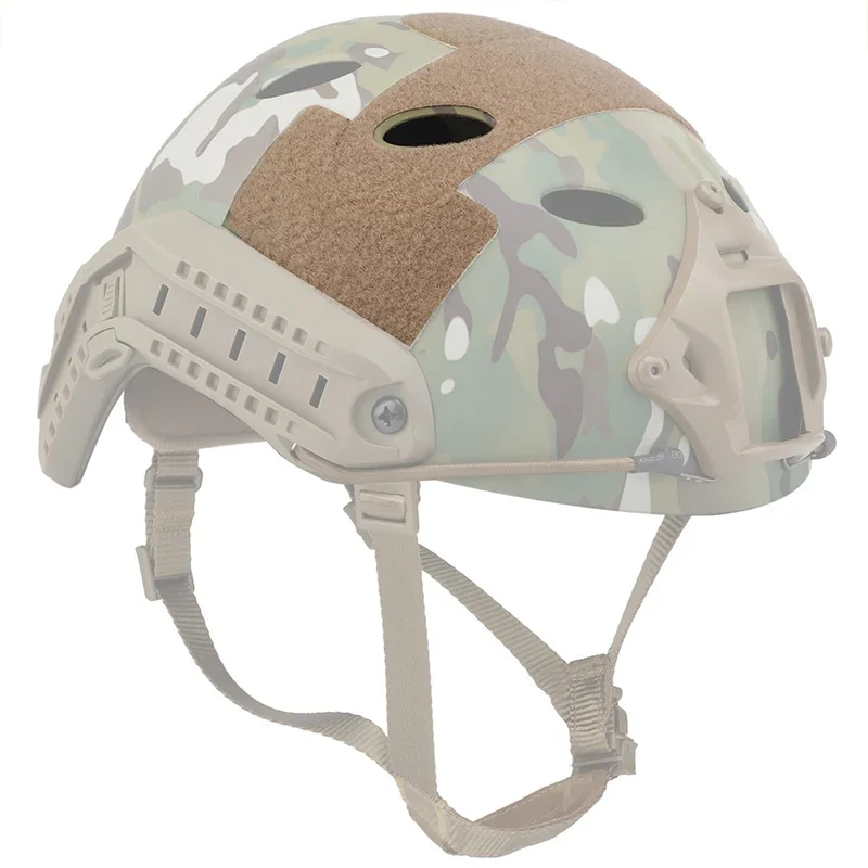 Versión de orificio redondo para casco rápido, parches para casco táctico, sujetador de gancho y bucle, accesorios adhesivos - imagen 2