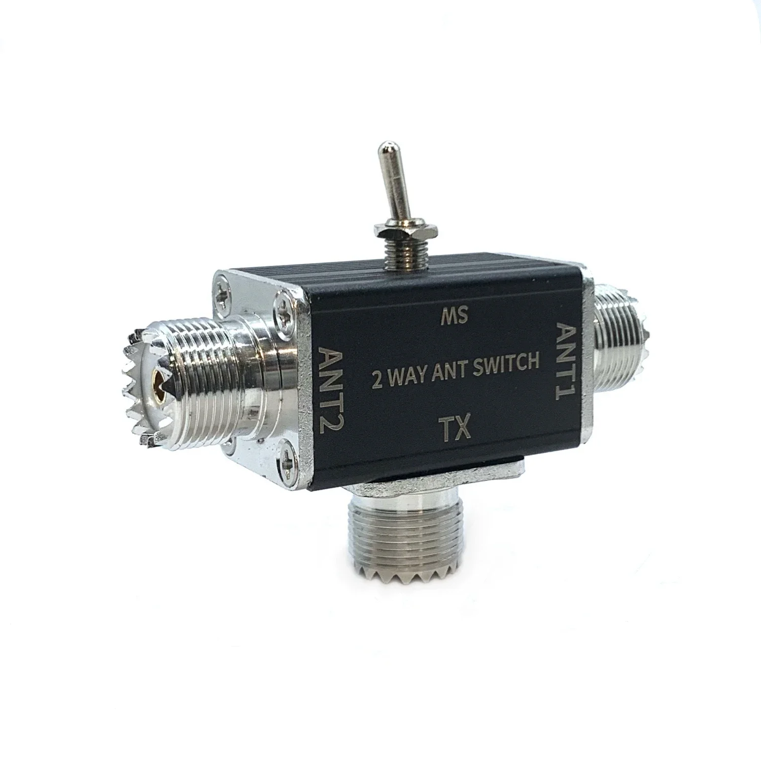 Convertidor adaptador de interruptor de antena coaxial manual de 2 vías para antena de radio, con función de protección de apagado y tierra - imagen 3