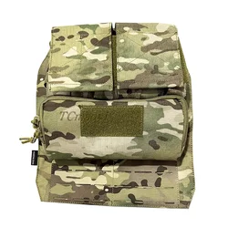 Panel trasero MOLLE con cremallera y bolsa de accesorios táctica