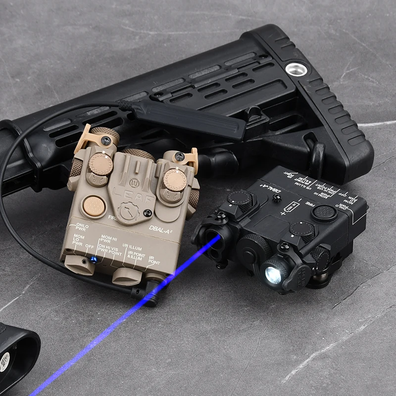 WADSN táctico DBAL A2 láser rojo verde azul punto indicador de visión de la versión simplificada Rifle de caza Airsoft linterna apuntando - imagen 2