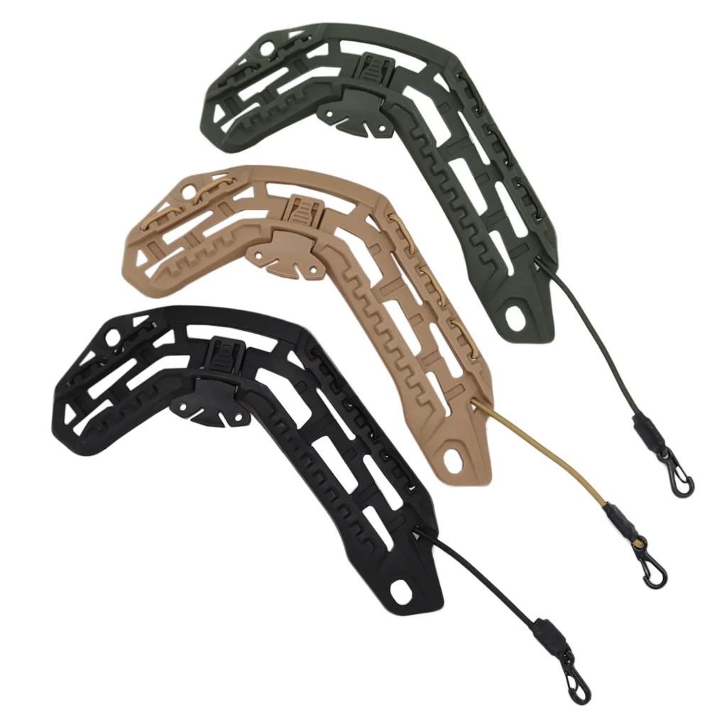 Casco táctico Caiman de nailon, riel guía lateral, casco de revisión, riel de montaje específico, accesorios para casco Airsoft de caza - imagen 5