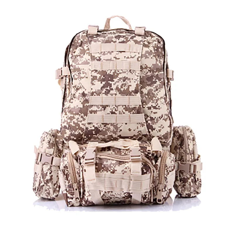 Mochila táctica desmontable de gran capacidad, mochila táctica de camuflaje para montañismo y senderismo - imagen 3