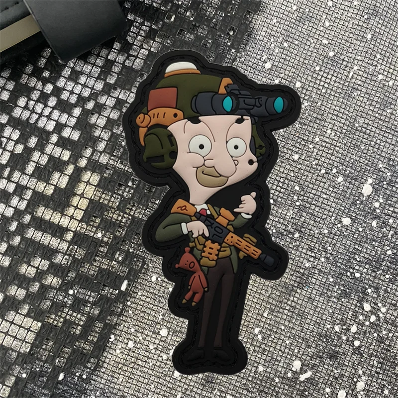 Interesante parche Sir Morale, brazalete táctico de PVC, insignia de gancho, mochila divertida y humorística para exteriores, accesorios para sombrero, pegatinas - imagen 3