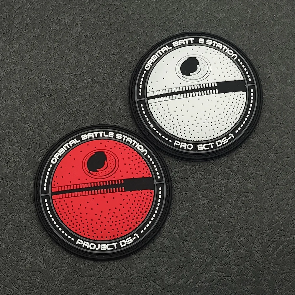 Empire galáctico planeta fuerza espacial estación de combate Orbital orden Jedi pegamento suave pegatina mágica luminosa bolsa al aire libre insignia de moral - imagen 4