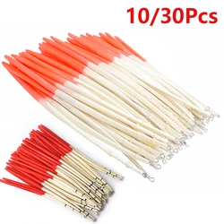 Juego de flotadores de pesca pintados con plumas, Kit de corcho de pesca, tubos flotantes de cola dura, aparejos, accesorios de pesca, 10/30 Uds.