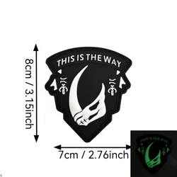 Parche táctico PVC 3D mamut – parche de moral para mochila